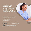 MEXPLE OnyXarcylic Premium Transparent Walking Cane - Mexple