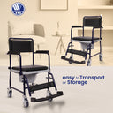 139 Premium Elegant Bedside Commode Chair - Mexple
