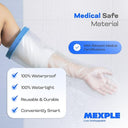 MEXPLE Adult Long Arm Cast Cover for Shower | 100% Waterproof Reusable Shower Sleeve for Casts
