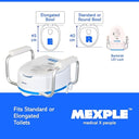 RaiXer6EXT RAISED TOILET SEAT with HAND-REST