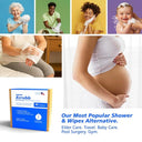 Xcrubb Disposable Rinse-Free Bathing Sponges, 30pcs