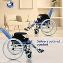 9300 Reclining Wheelchair with Attached Commode - Mexple