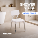 Xosmos Signature Shower Stool with Backrest (HL-7202-2)