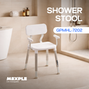 Xosmos Signature Shower Stool with Handrest  & Back (HL-7202)