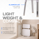 Xosmos Signature Shower Stool with Backrest (HL-7202-2)