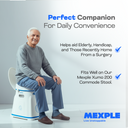 MEXPLE RaiXer2 Toilet Seat Height Raiser for Western Commode (2 Inches)