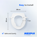 MEXPLE RaiXer2 Toilet Seat Height Raiser for Western Commode (2 Inches)