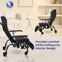 Normandie Geriatric Chair with Wheels & Reclinable Backrest - Mexple