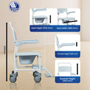 Pluo Premium Shower Commode Wheelchair - Mexple