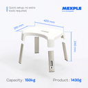 Xosmos Signature Squat Shower Stool/Bench (HL-7200)