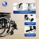 V500 Lightweight Active Wheelchair for Leisure - Mexple