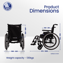 V500 Lightweight Active Wheelchair for Leisure - Mexple