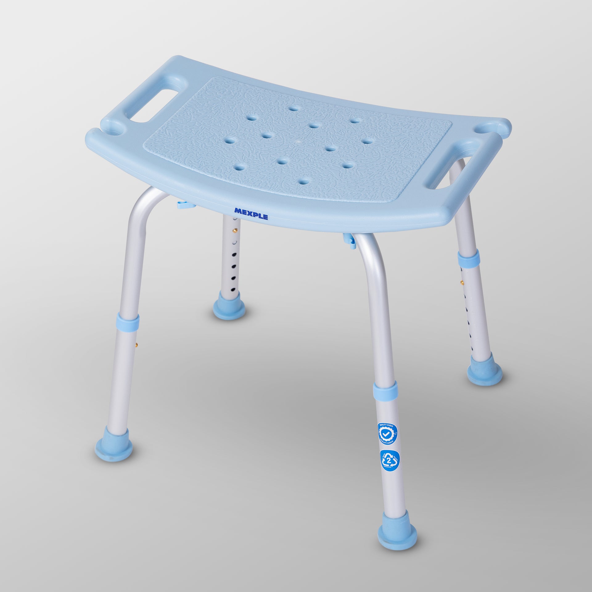 Xera20 Adjustable Anti-Slip Shower Bath Chair Stool Mexple