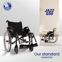Jazz S50 Foldable Hands Adjustable Wheelchair - Mexple