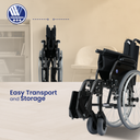 Jazz S50 Foldable Hands Adjustable Wheelchair - Mexple